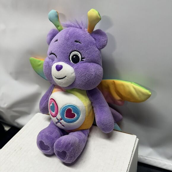 Care Bears Share Bear Butterfly Plush Soft Toy Stuffed Animal  Basic Fun - Picture 2 of 8